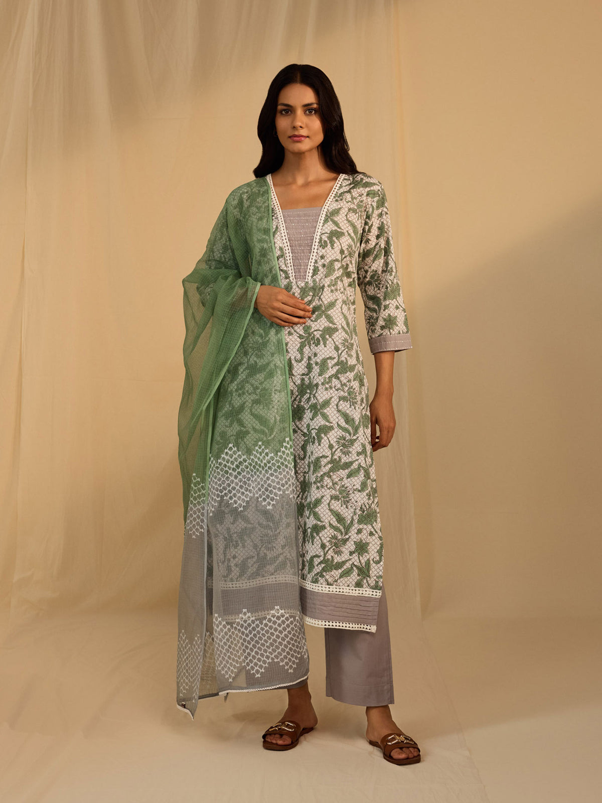 Parakeets Kota Dupatta
