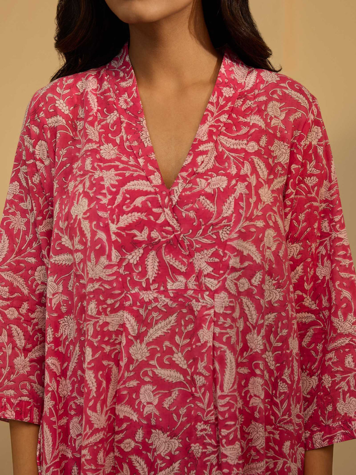 Lady In Pink Voile Kurta