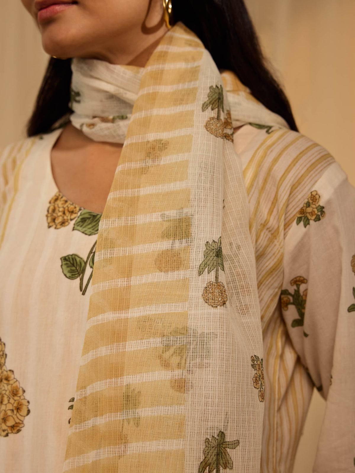 Blazing Yellow Kota Dupatta