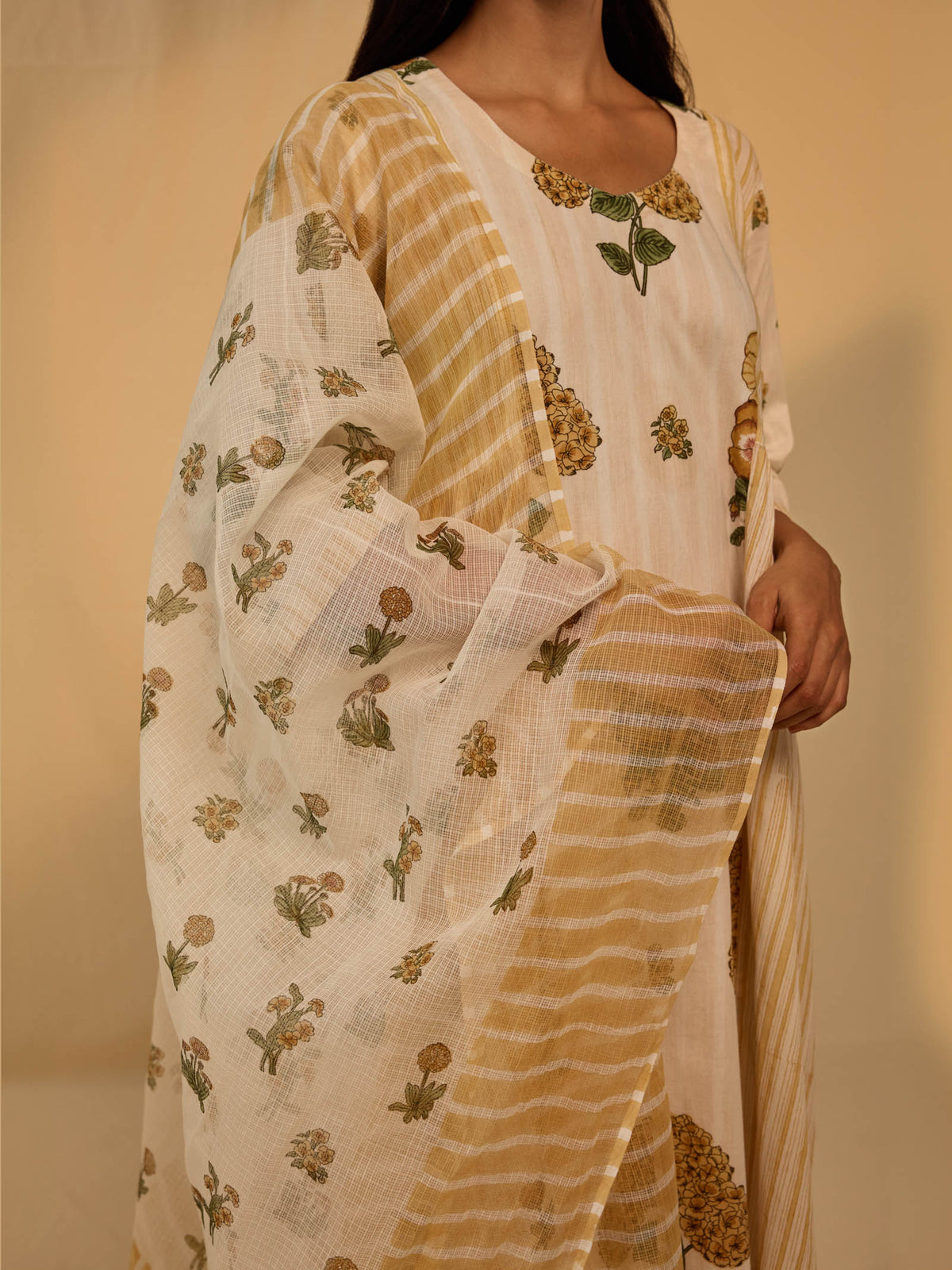 Blazing Yellow Kota Dupatta