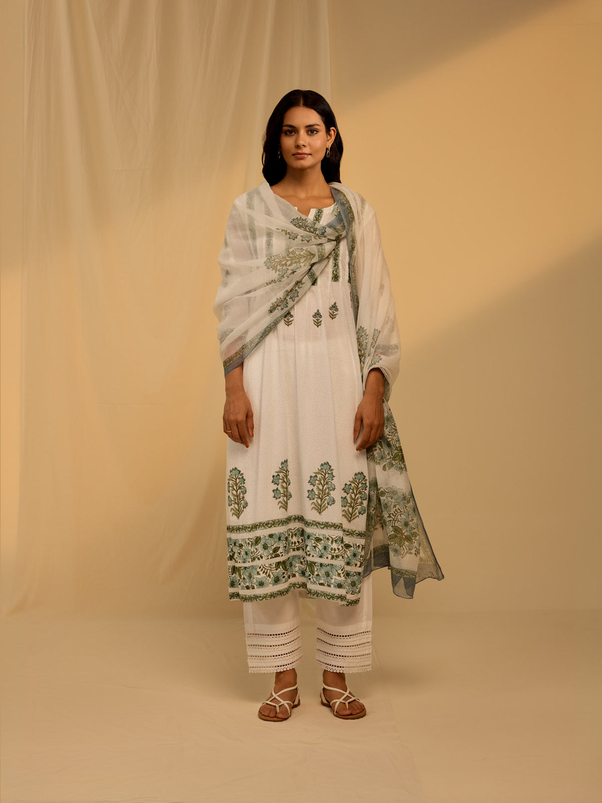Barely Blue Kota Dupatta