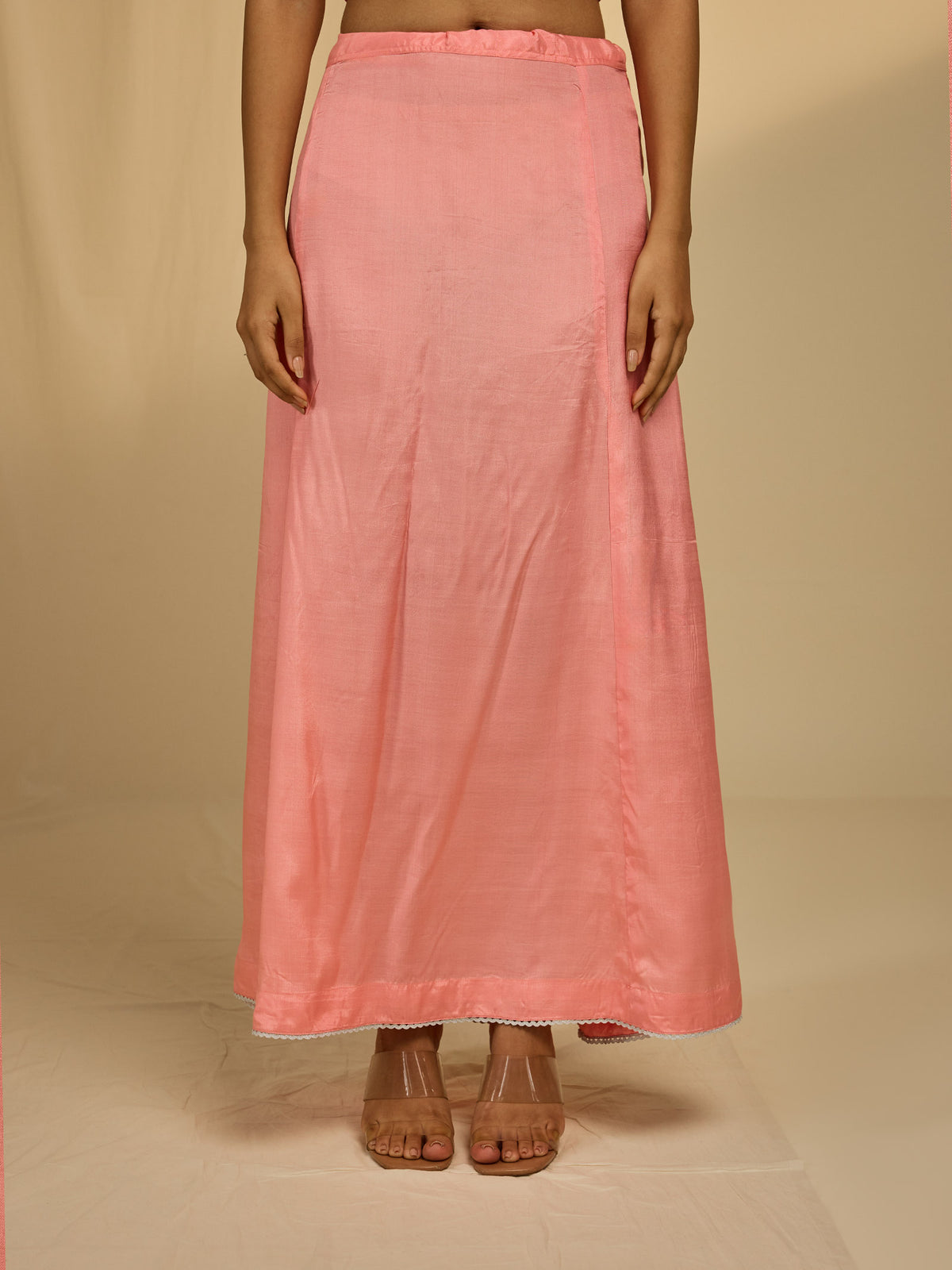 Oyster Pink Organza Saree