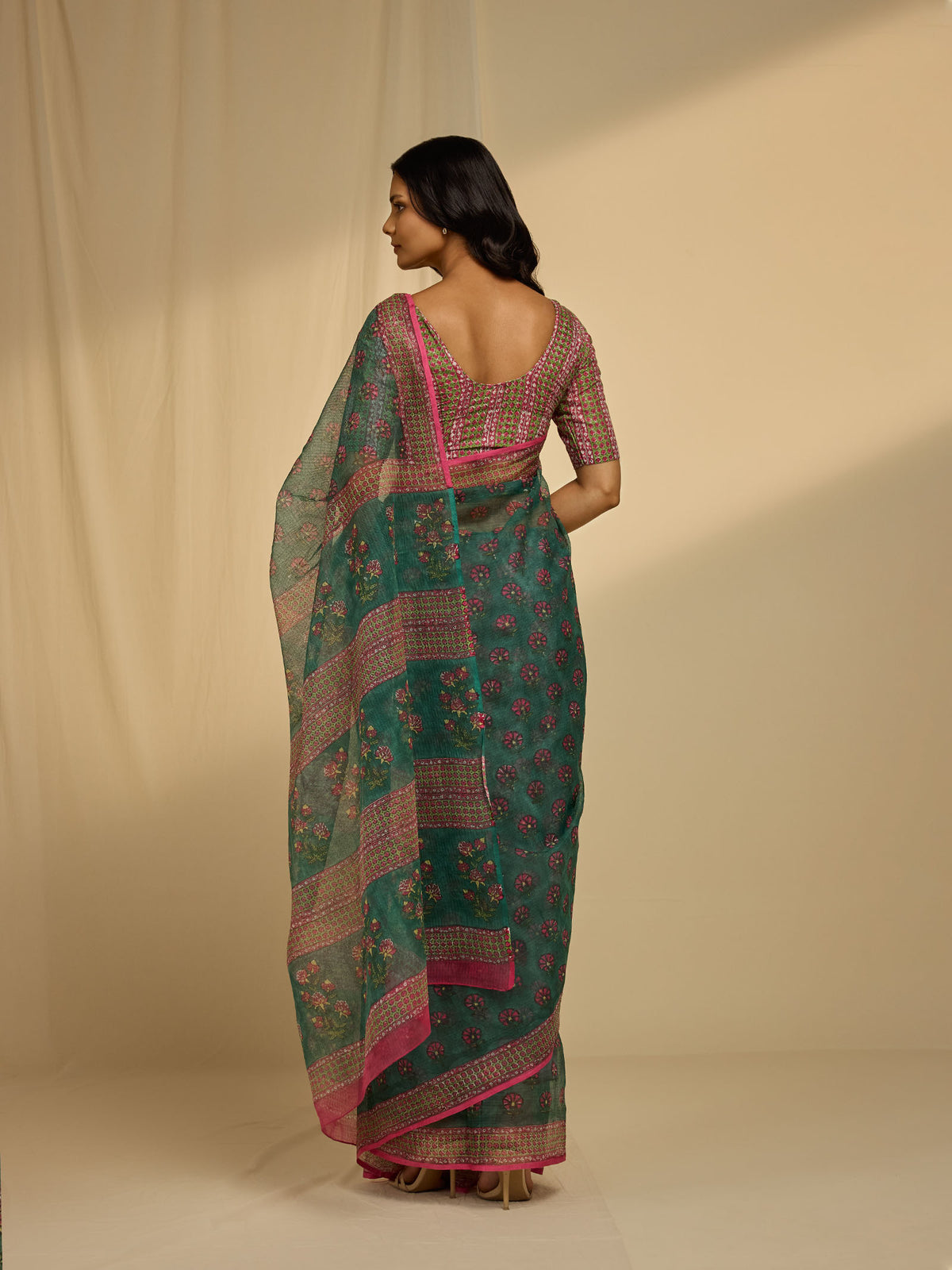 Emerald Kota Saree
