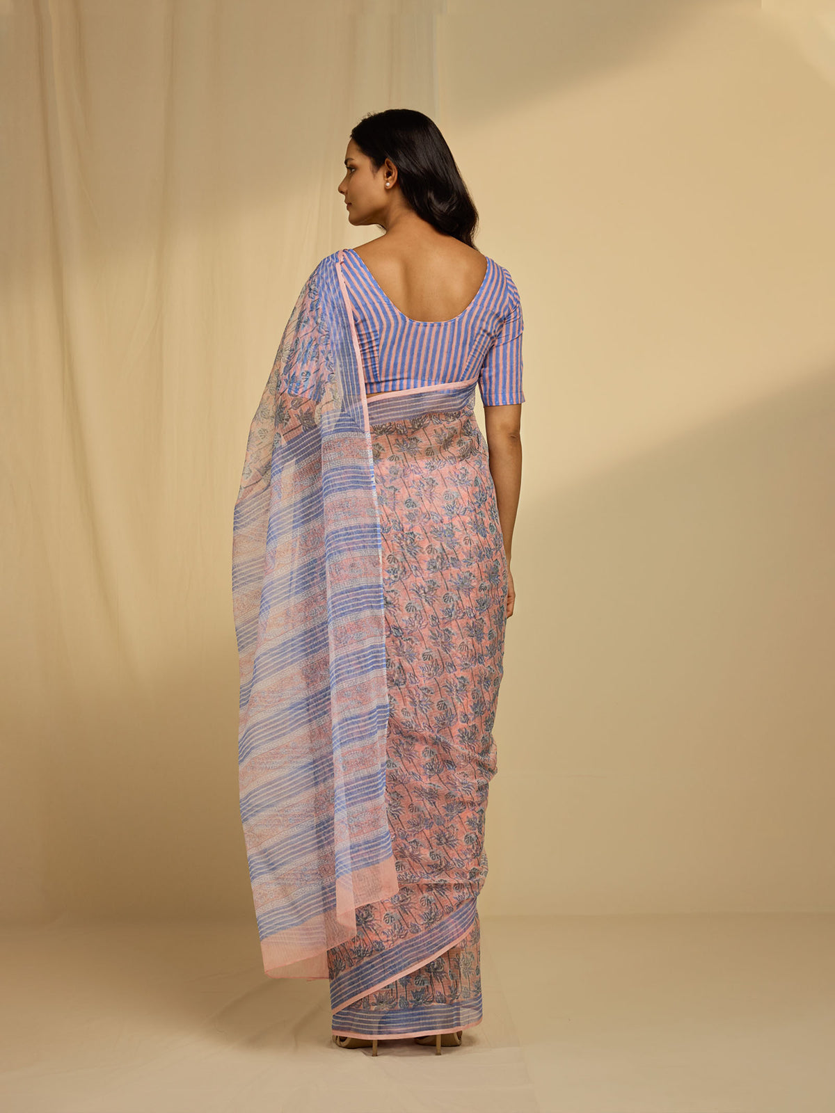 Peach Fuzz Kota Saree