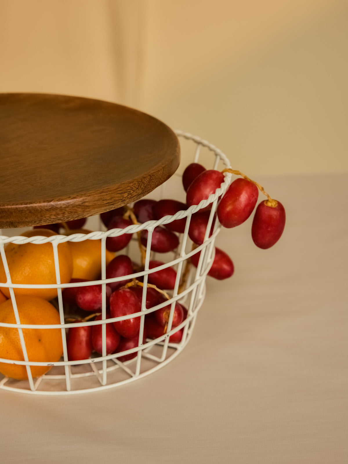 White Wire Basket