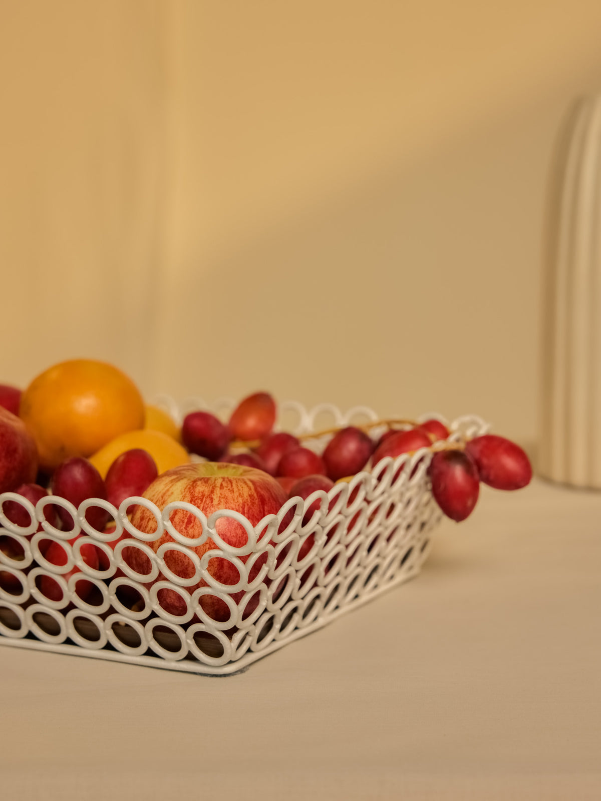 Jaali Basket - White