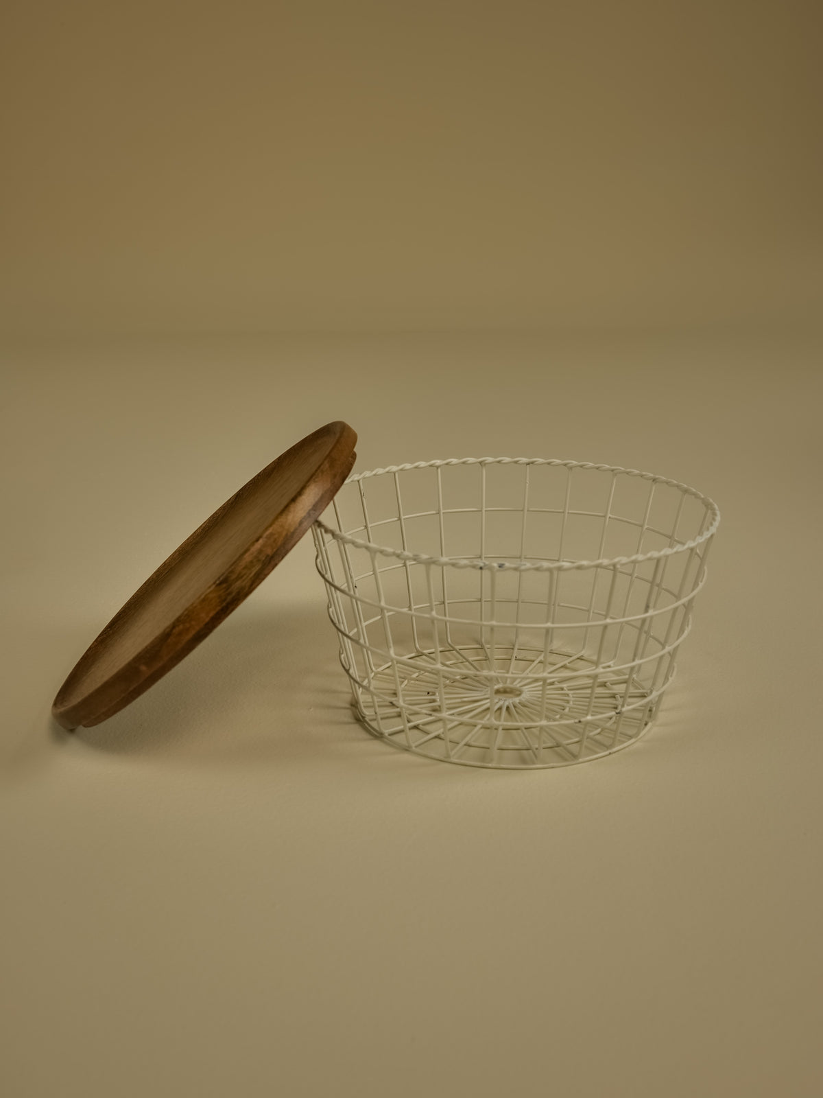 White Wire Basket