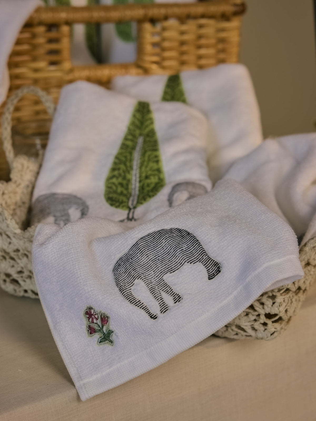 Elephant Face Towel (Set of 2)