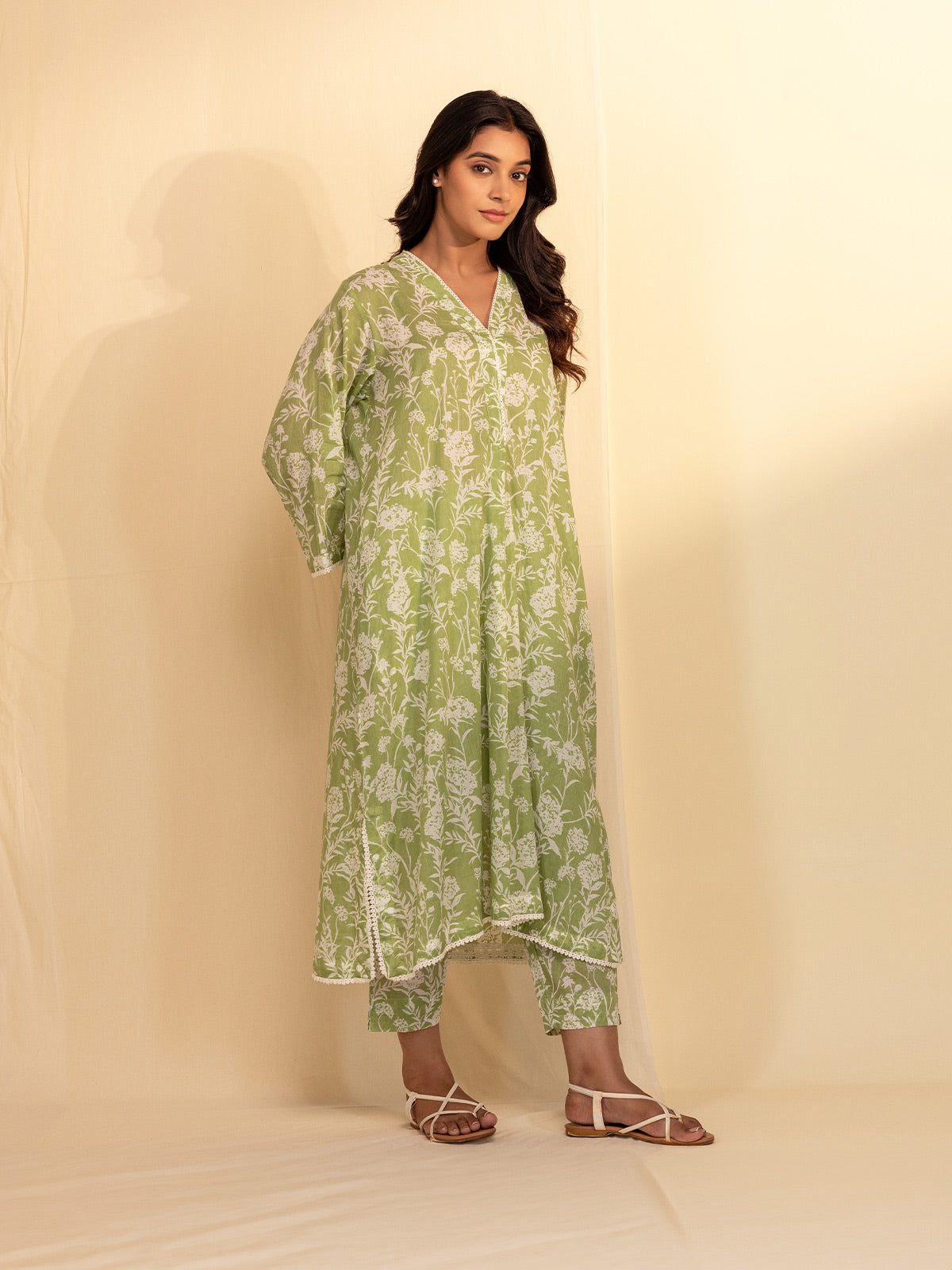 Fern Voile Kurta