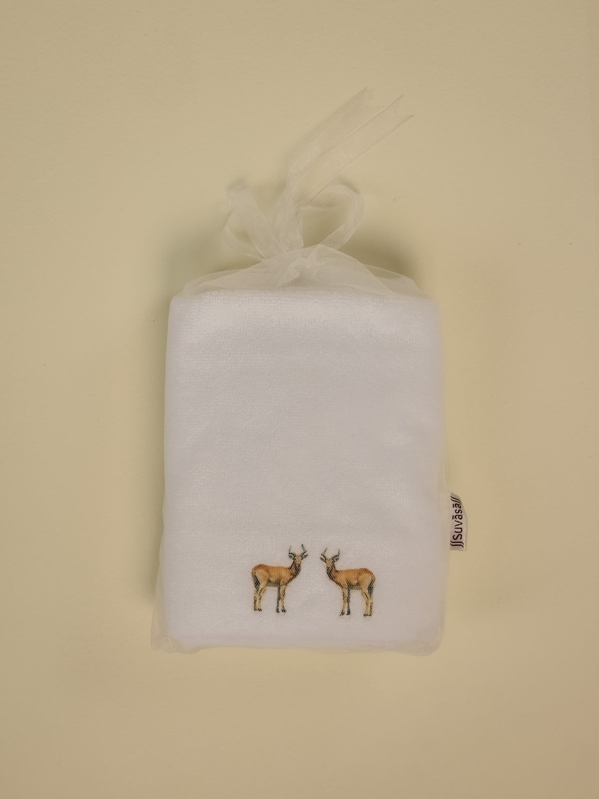Reedbuck White Hand Towel (Set of 2)
