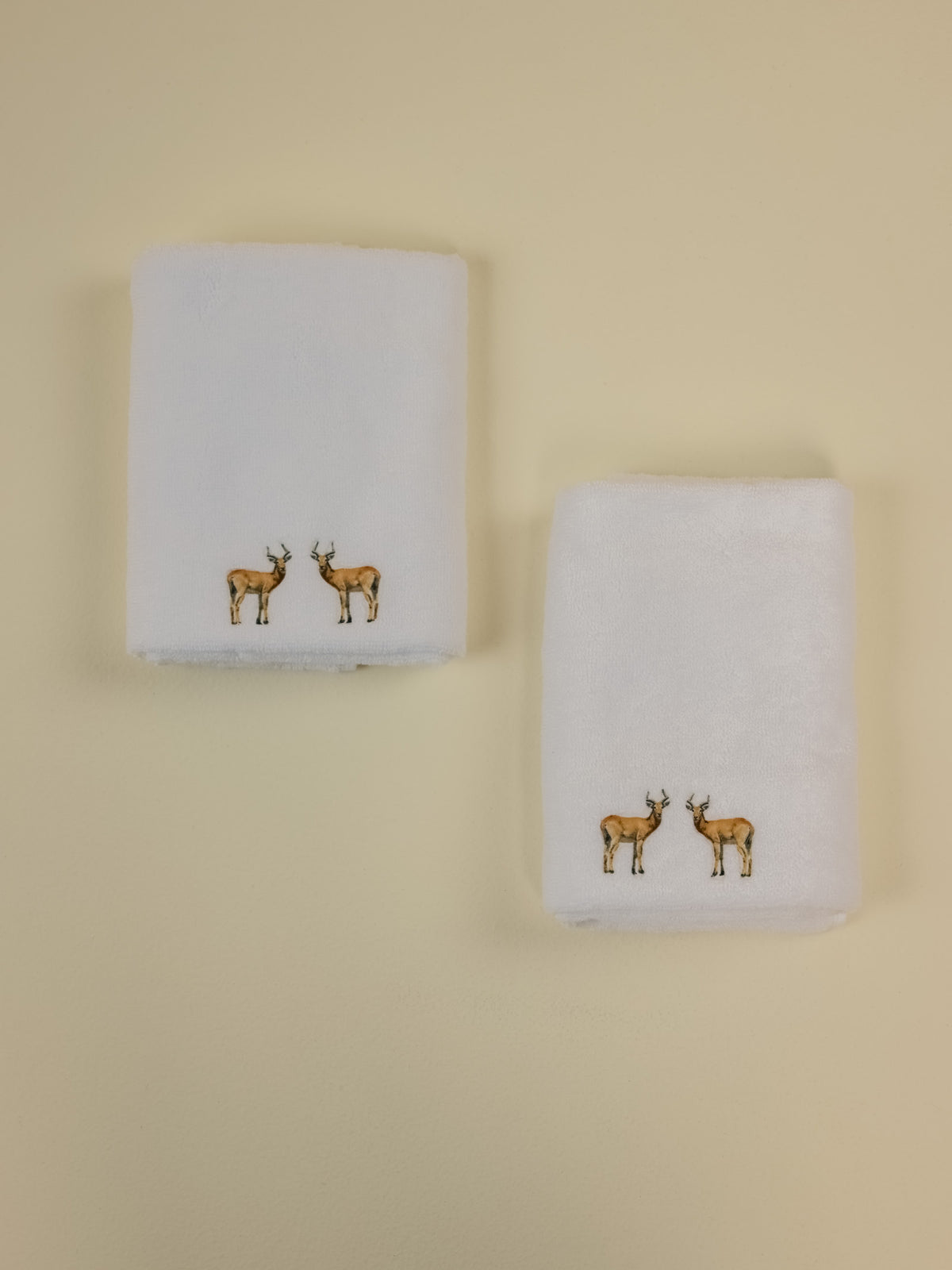 Reedbuck White Hand Towel (Set of 2)