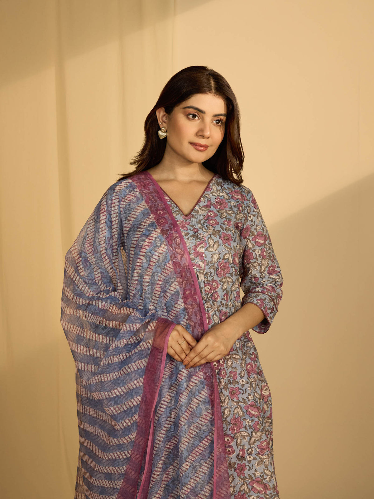 Blue Birds Kota Dupatta