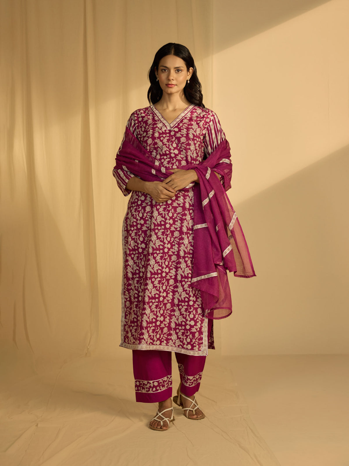 Purple Ink Kota Dupatta