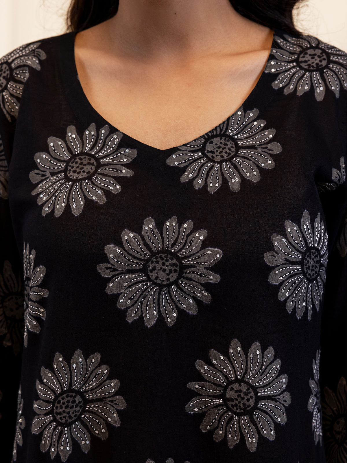 BG Sunflower Cotton Kurta