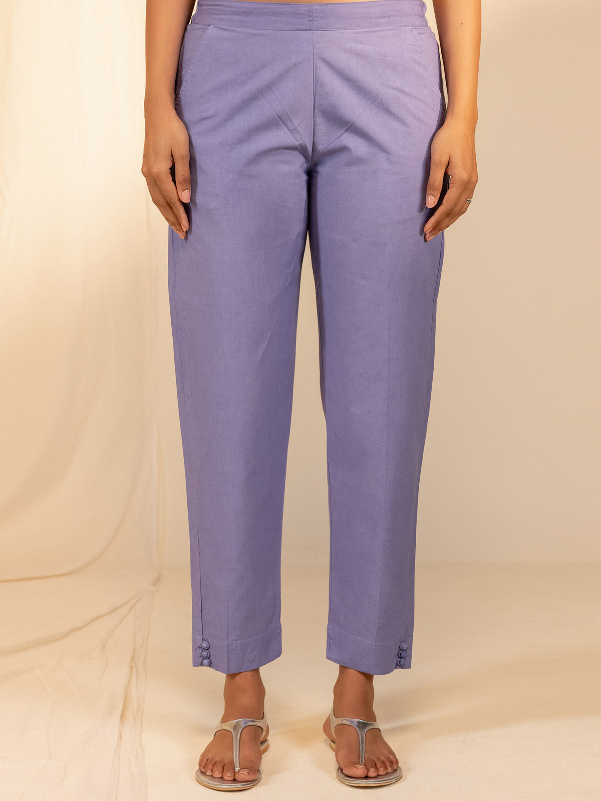 WITP Grape Cotton Cigarette Pant