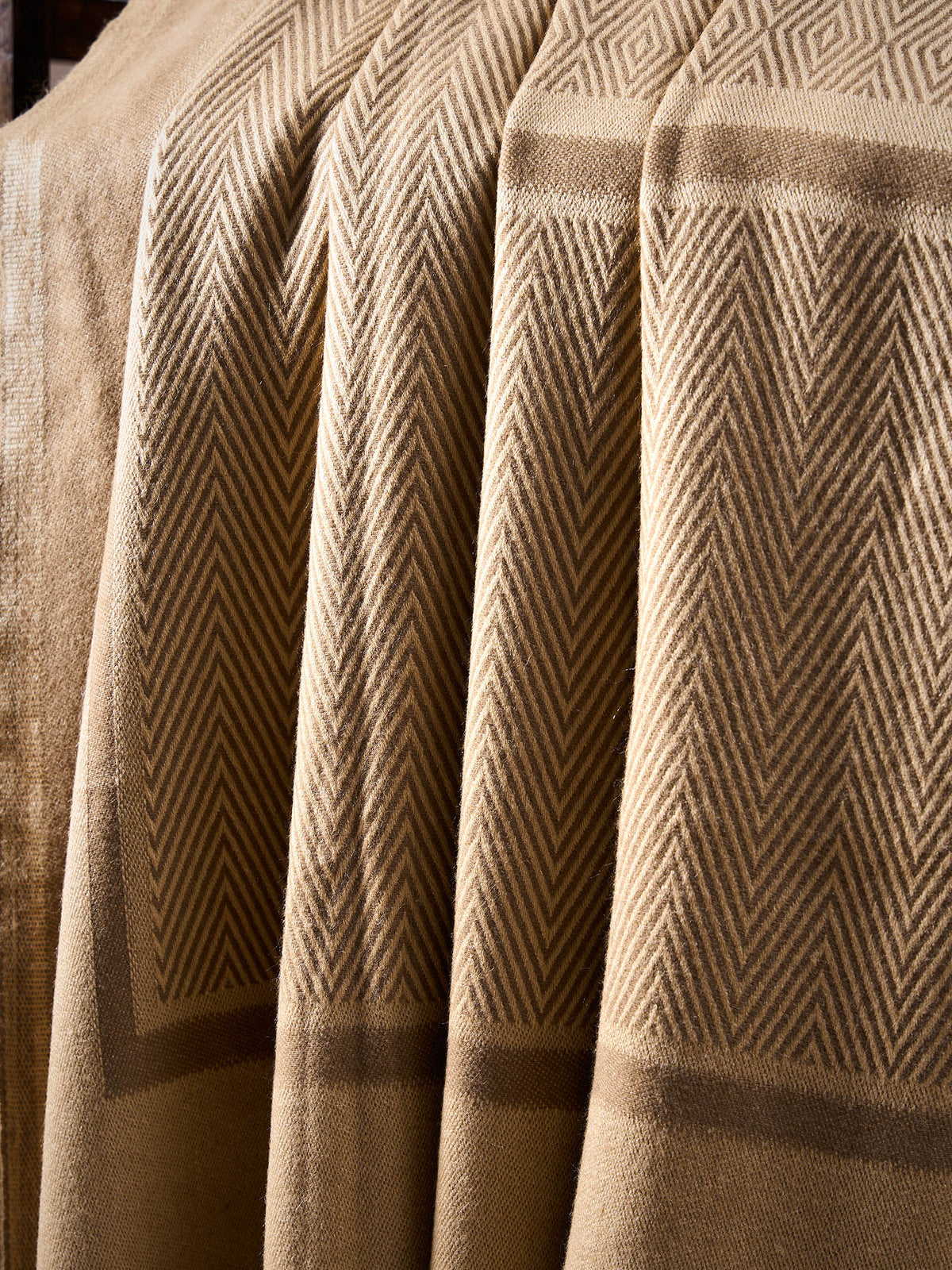 Woollen Throw Handloom- Beige