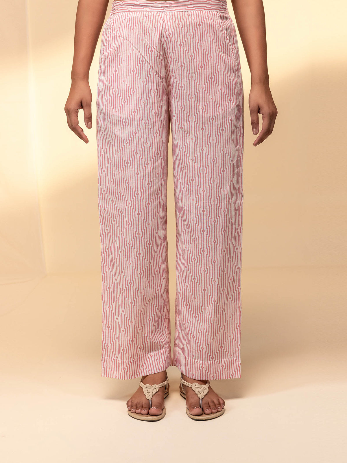 Pink Moment Voile Straight Pant