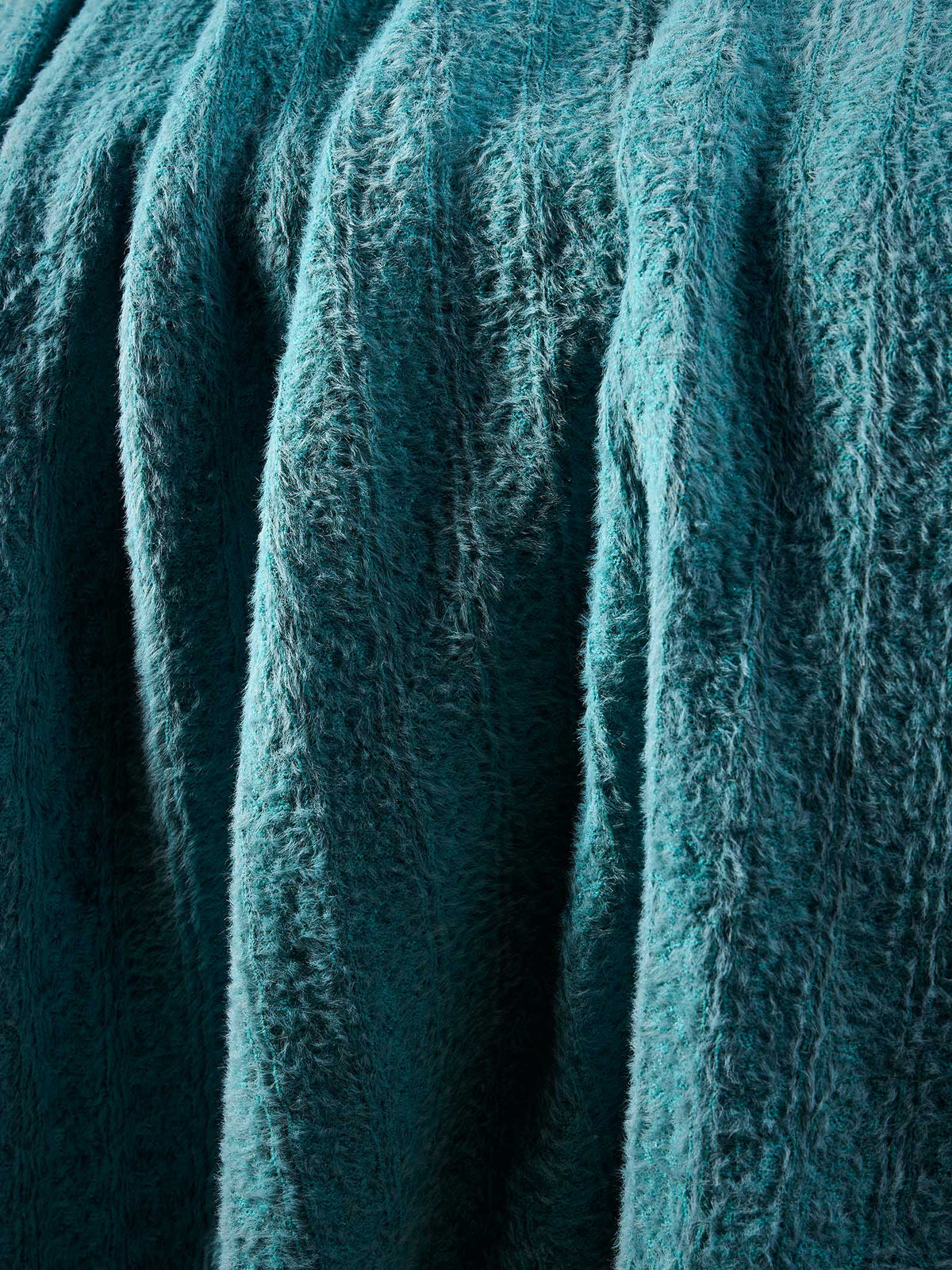 Woollen Throw Teal