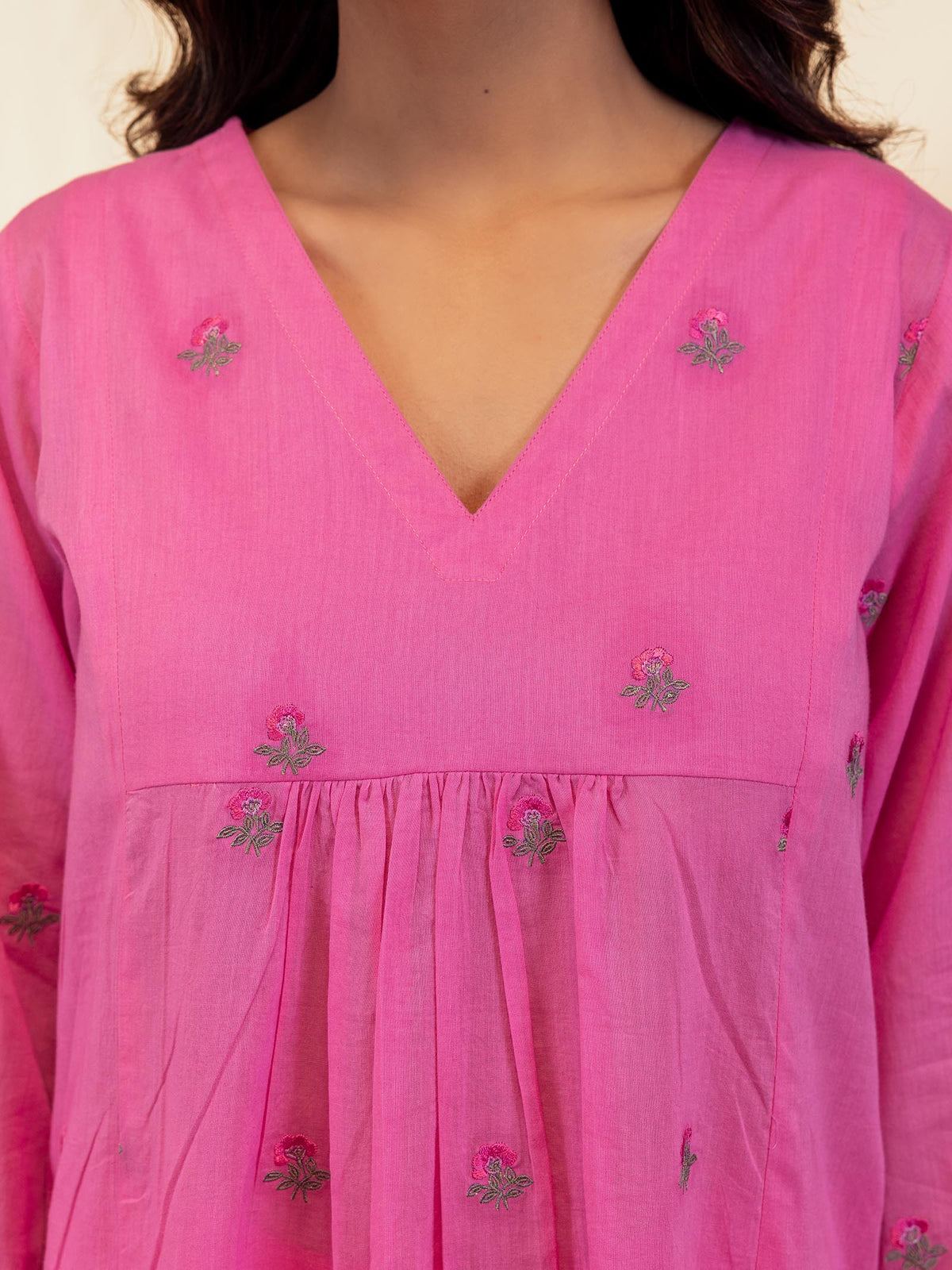 The Artisans Blush Voile Kurta