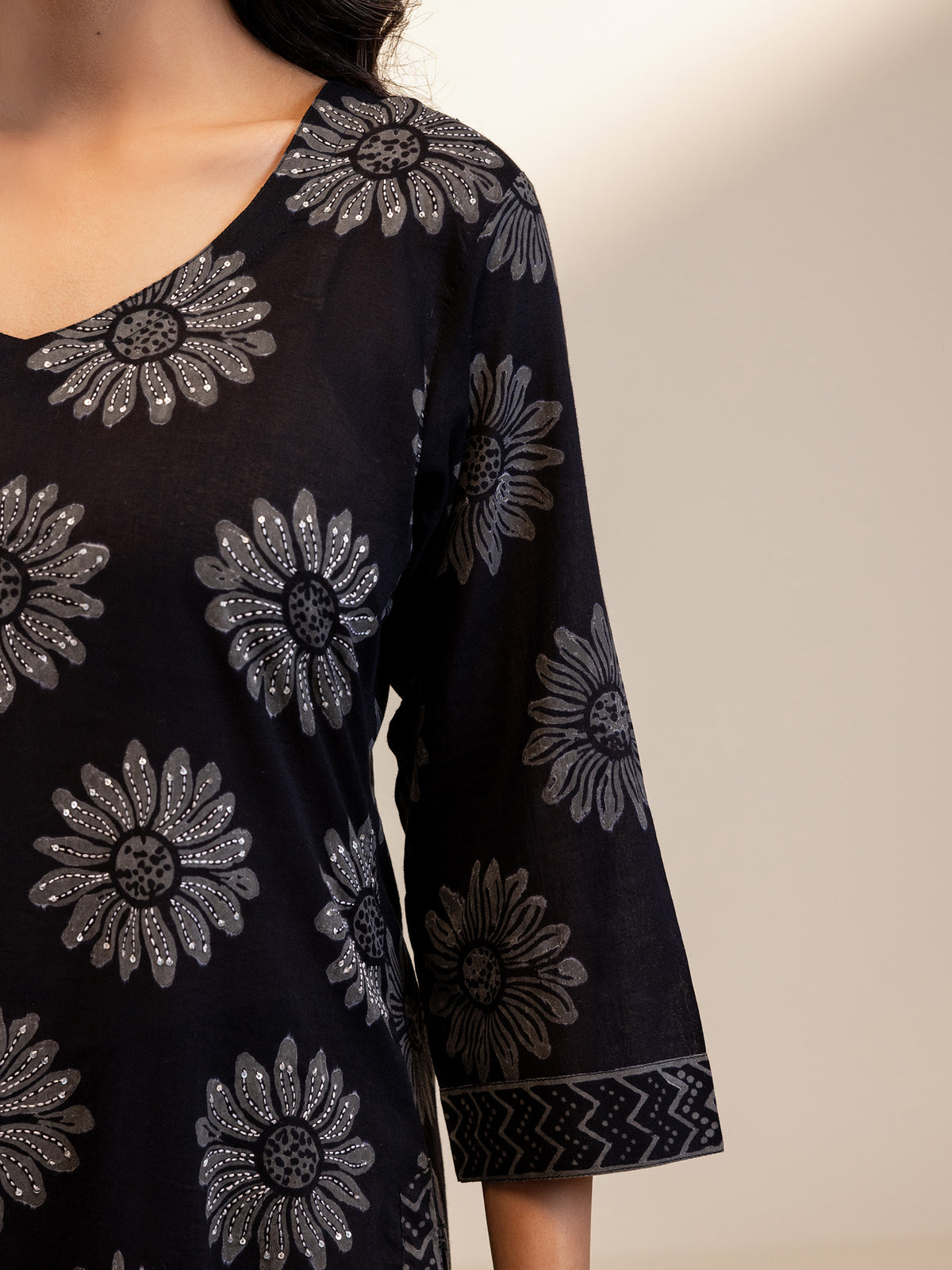 BG Sunflower Cotton Kurta