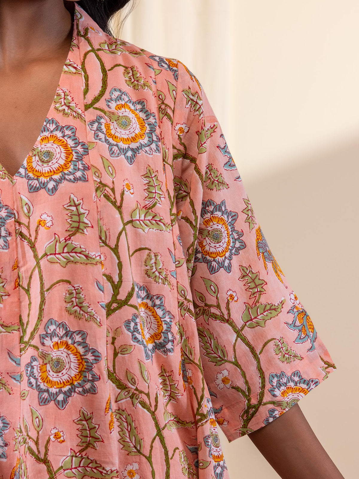 Miss Peach Cotton Dress