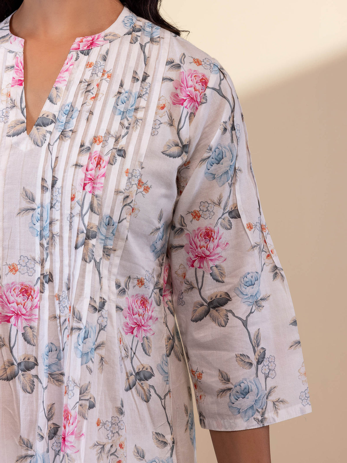 Rose Wine Cotton Kurta