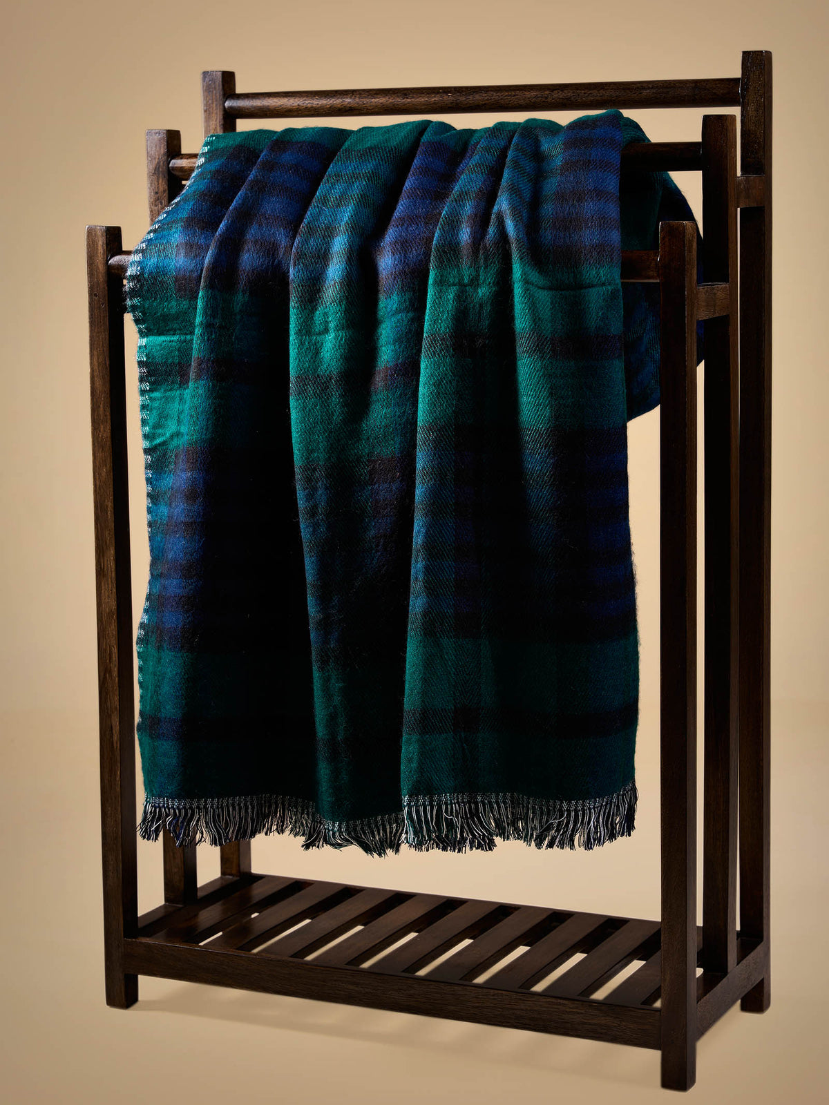 Woollen Throw B-Navy