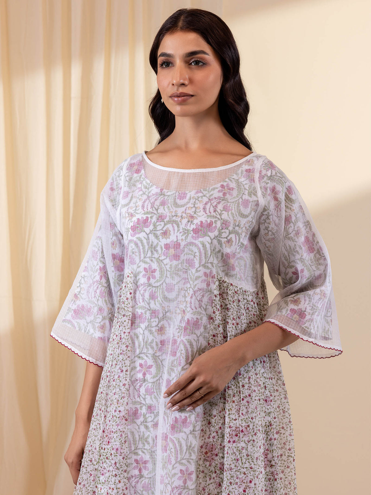 Inked Curls Cotton Tunic