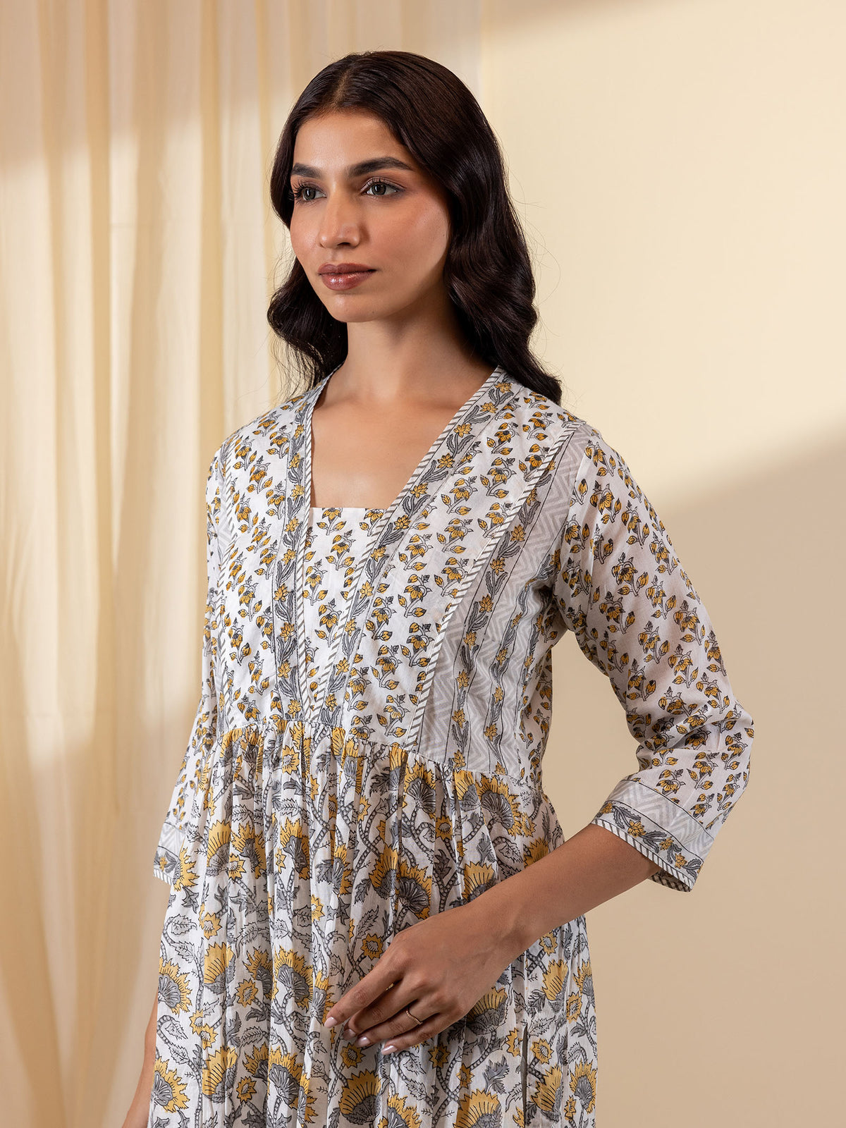 Mustard Field Voile Kurta