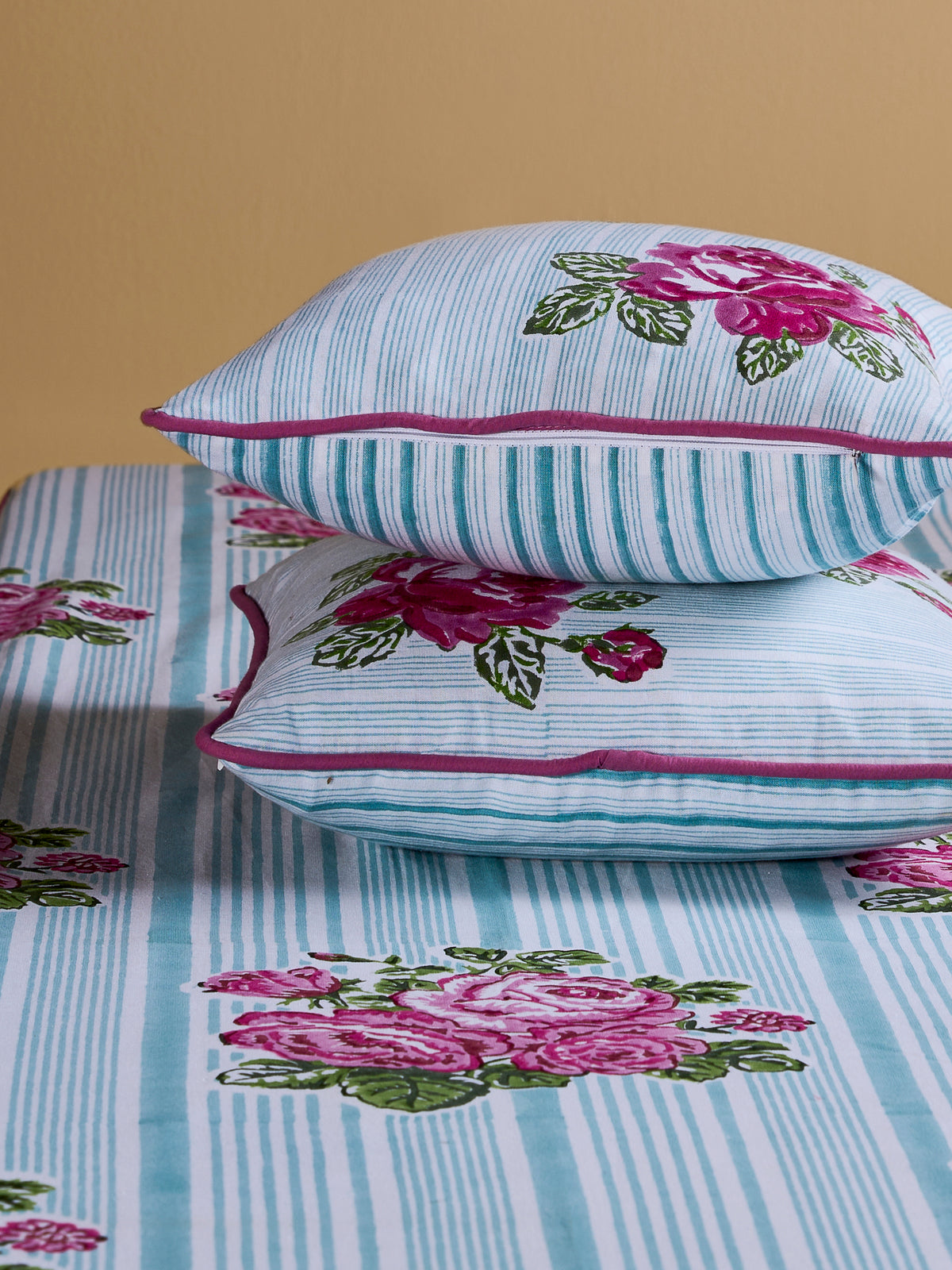 Cottage Rose 12" x 12" Cushion Cover