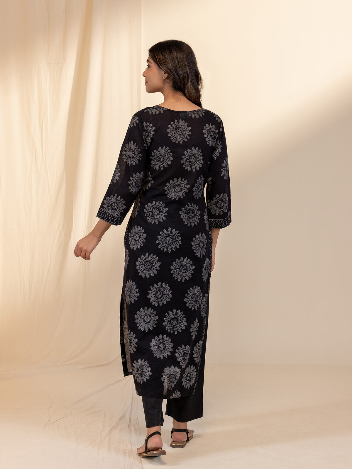 BG Sunflower Cotton Kurta