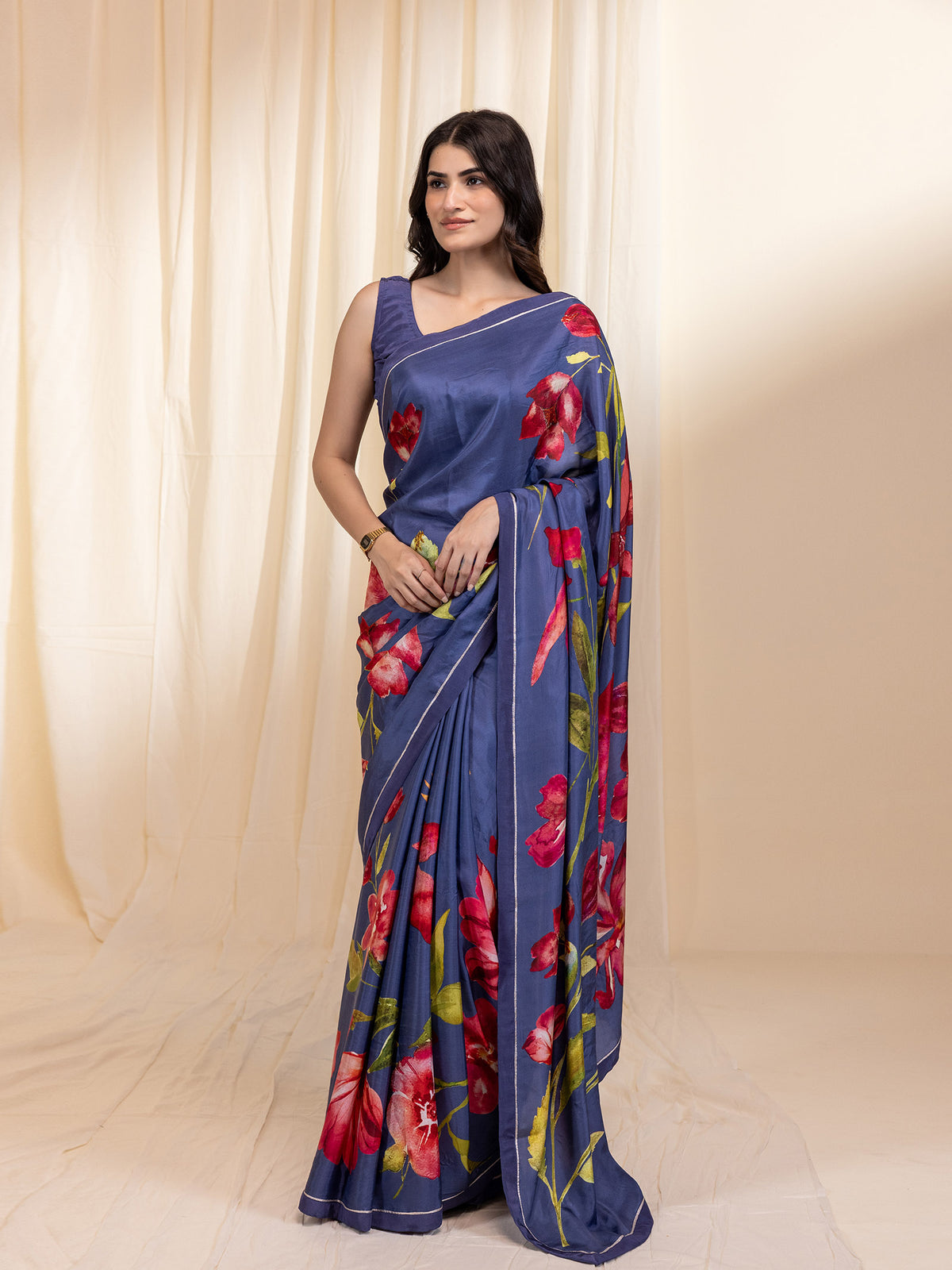 Blue 2025 Silk Saree