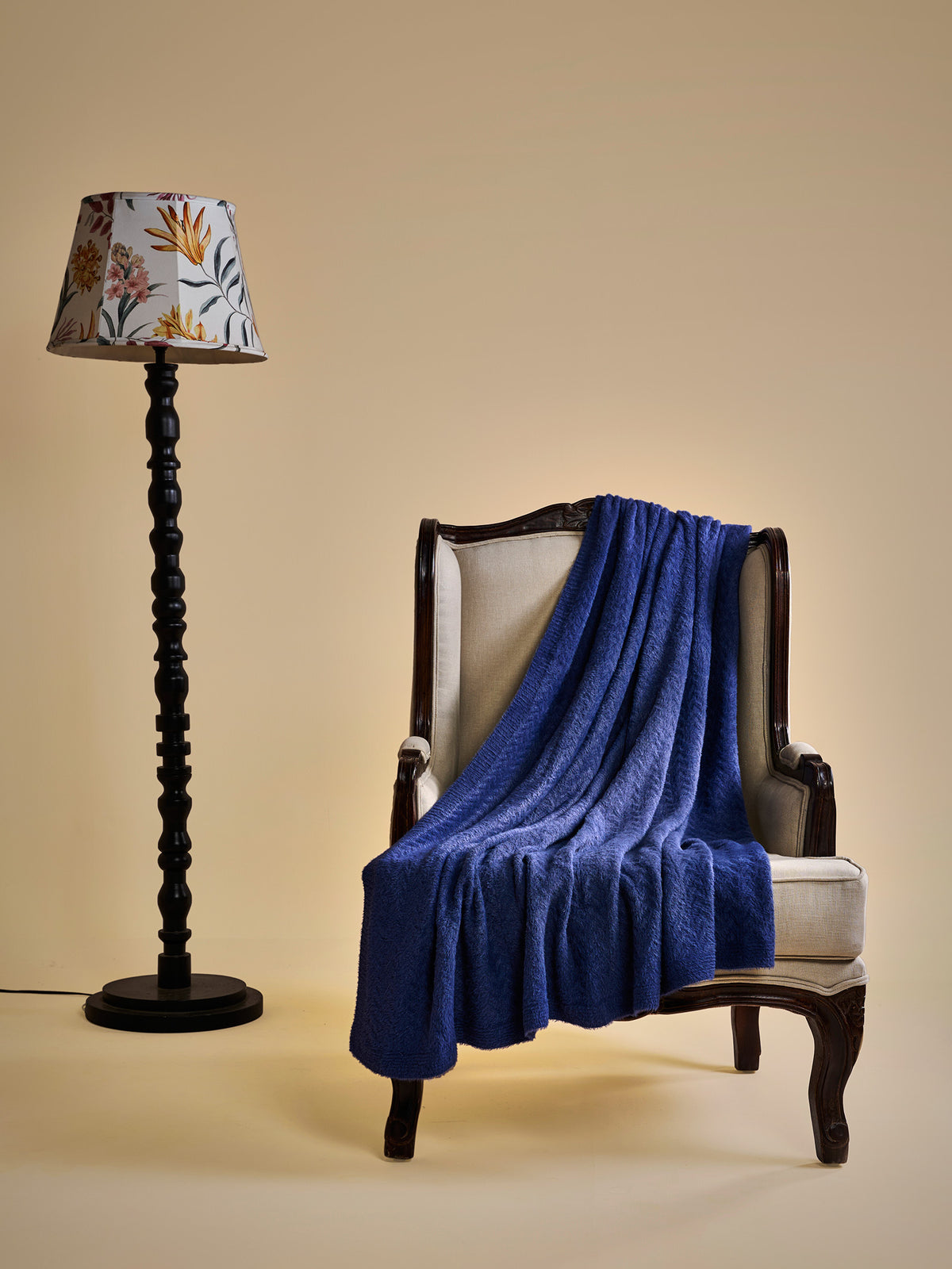 Woollen Throw Peacock