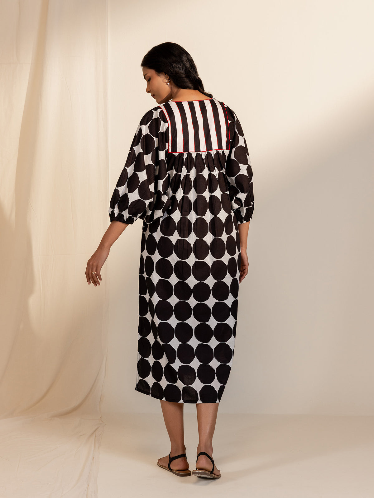 Colour Chrome Wing Cotton Dress