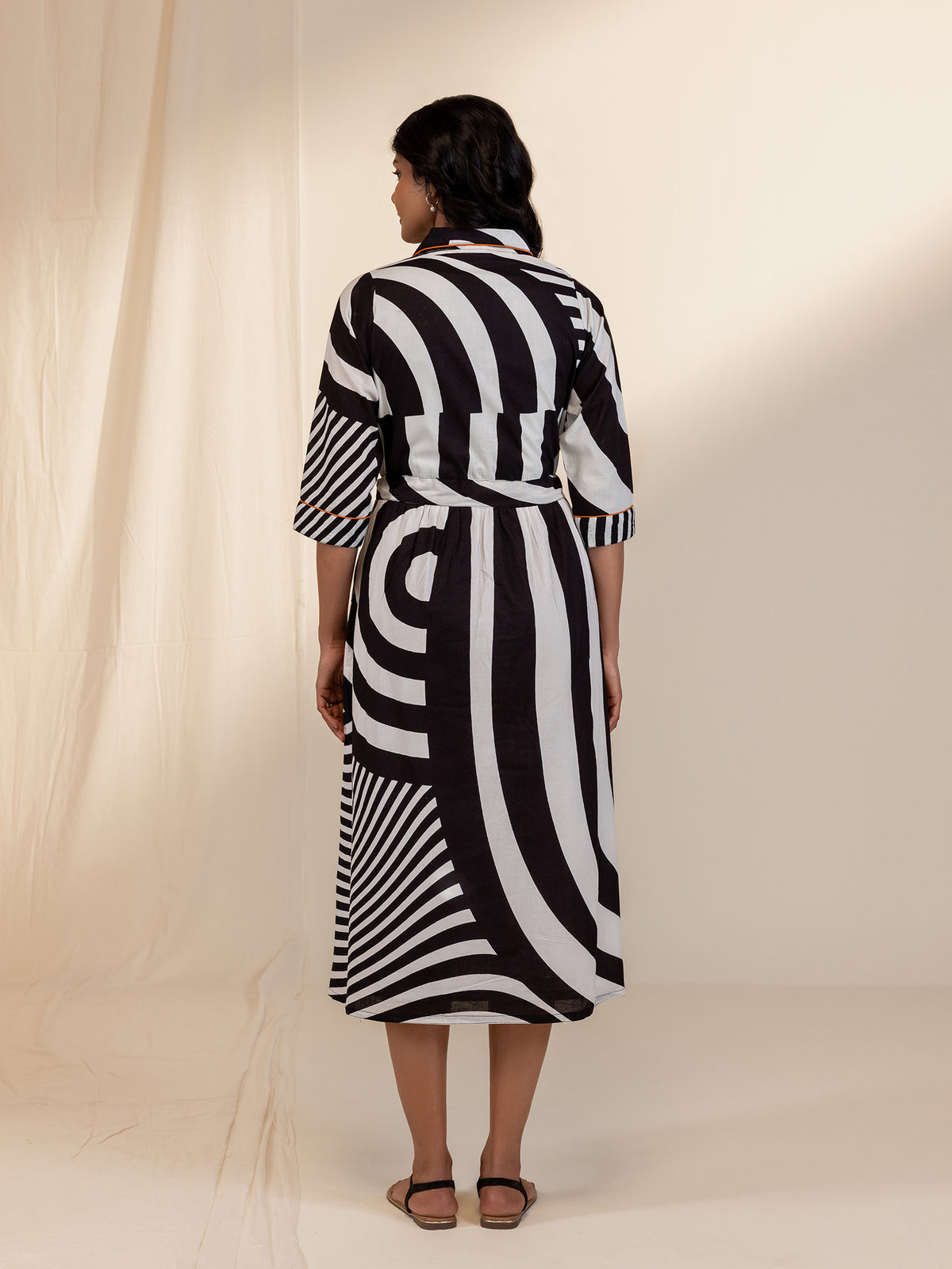 Colour Chrome Terracotta Cotton Dress