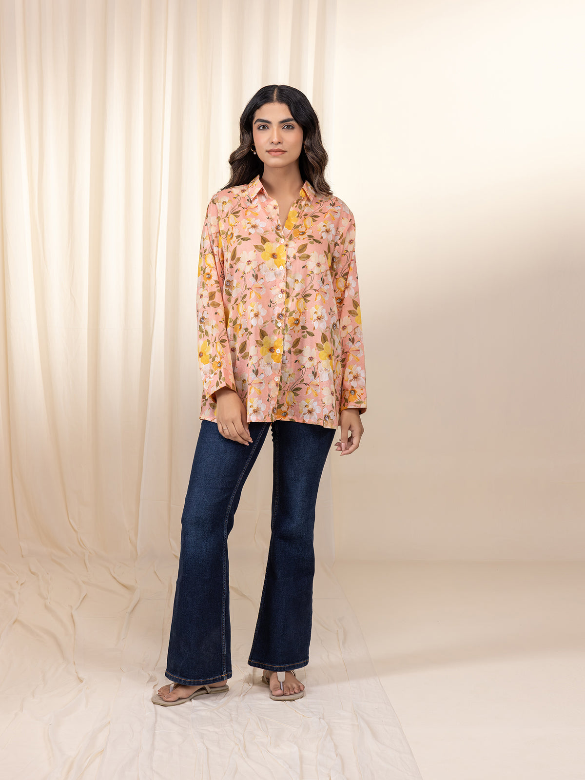 Apricot Jam Voile Shirt