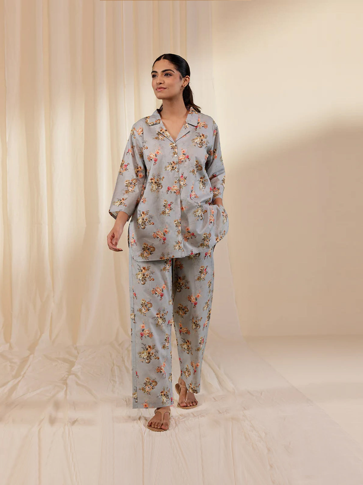 Bloom and Cozy Cotton Night Suit