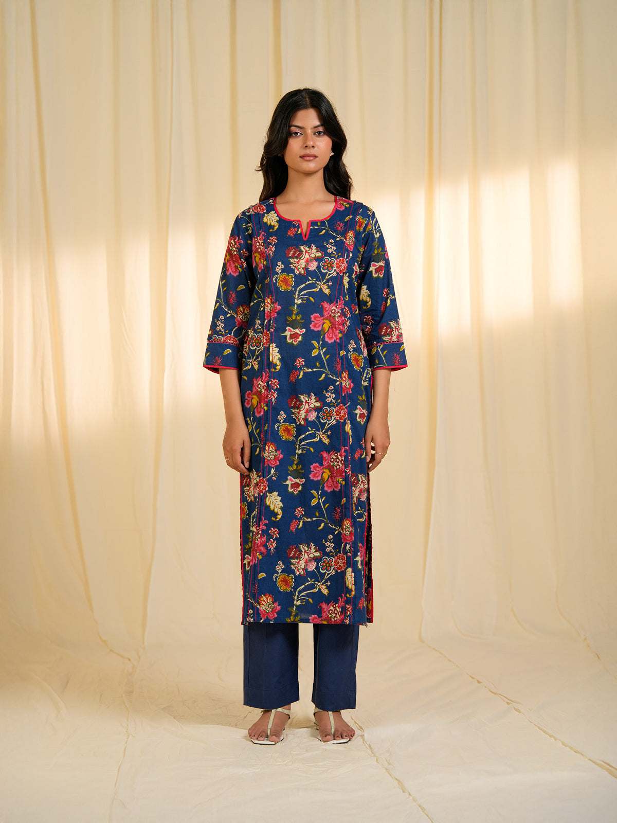Blue Jazz Cotton Kurta