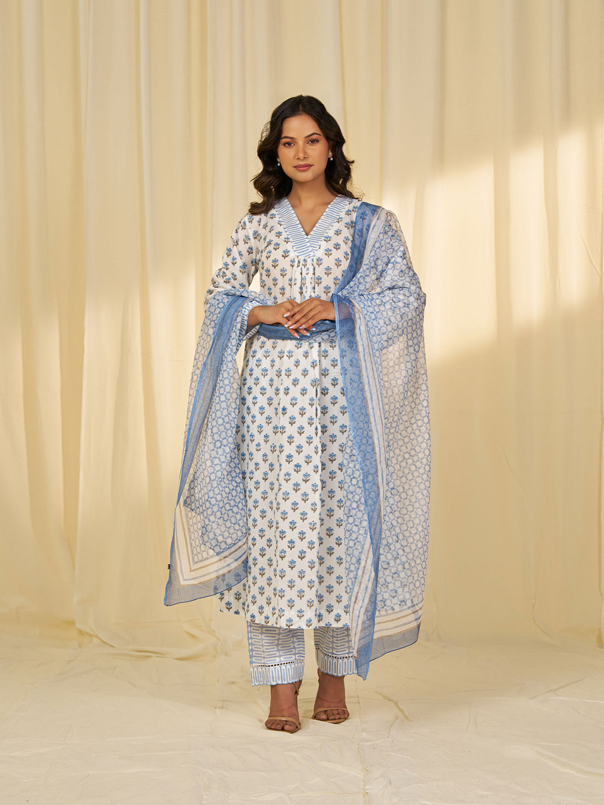 Celeste Booti Cotton Kurta