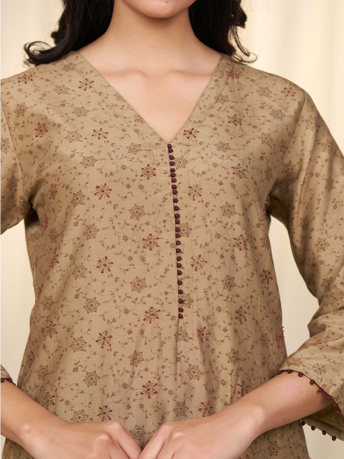 Cocoa Roots Chanderi Kurta