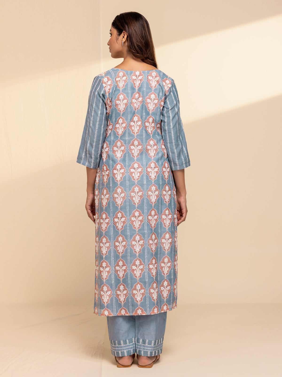 Coral Island Chanderi Kurta