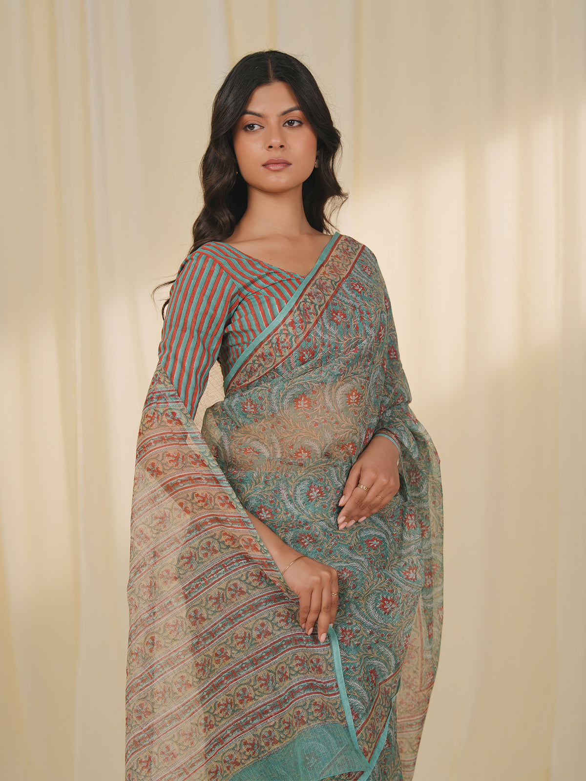 Crimson Tide Kota Saree