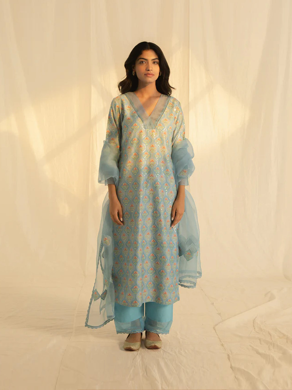 Crystals Organza Dupatta