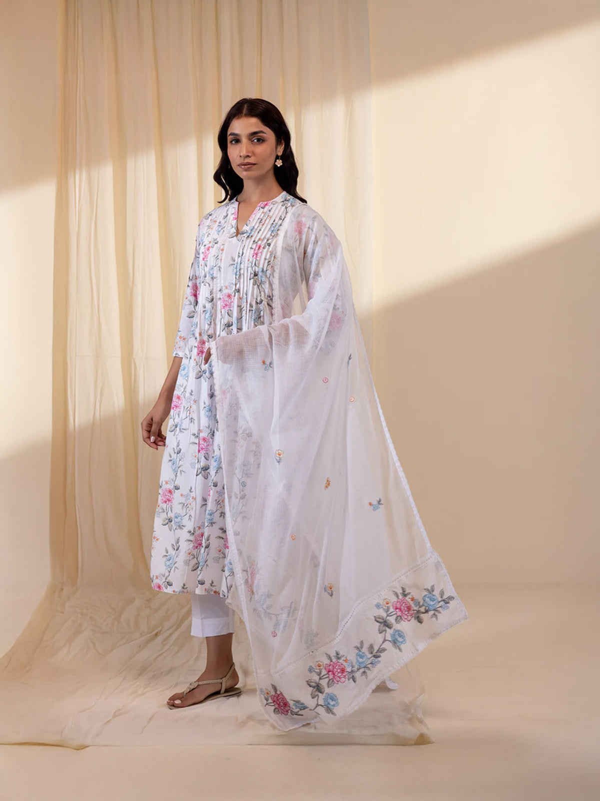 Rose Wine Kota Dupatta