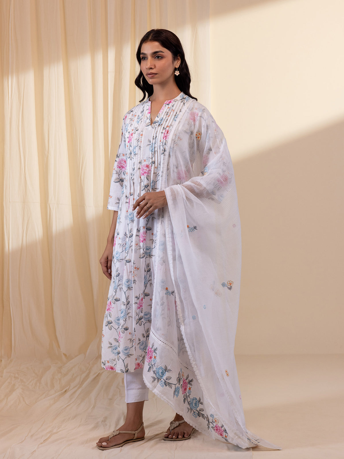Rose Wine Kota Dupatta