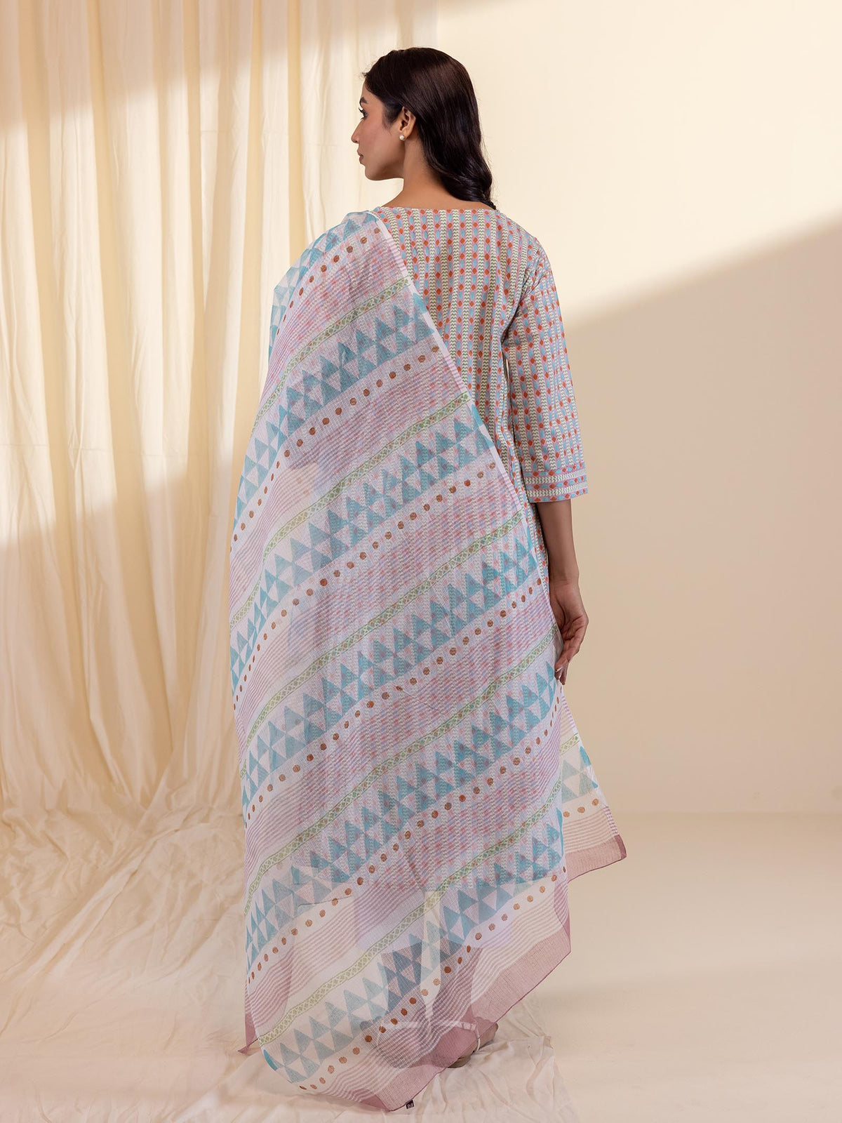 Rust Stone Kota Dupatta