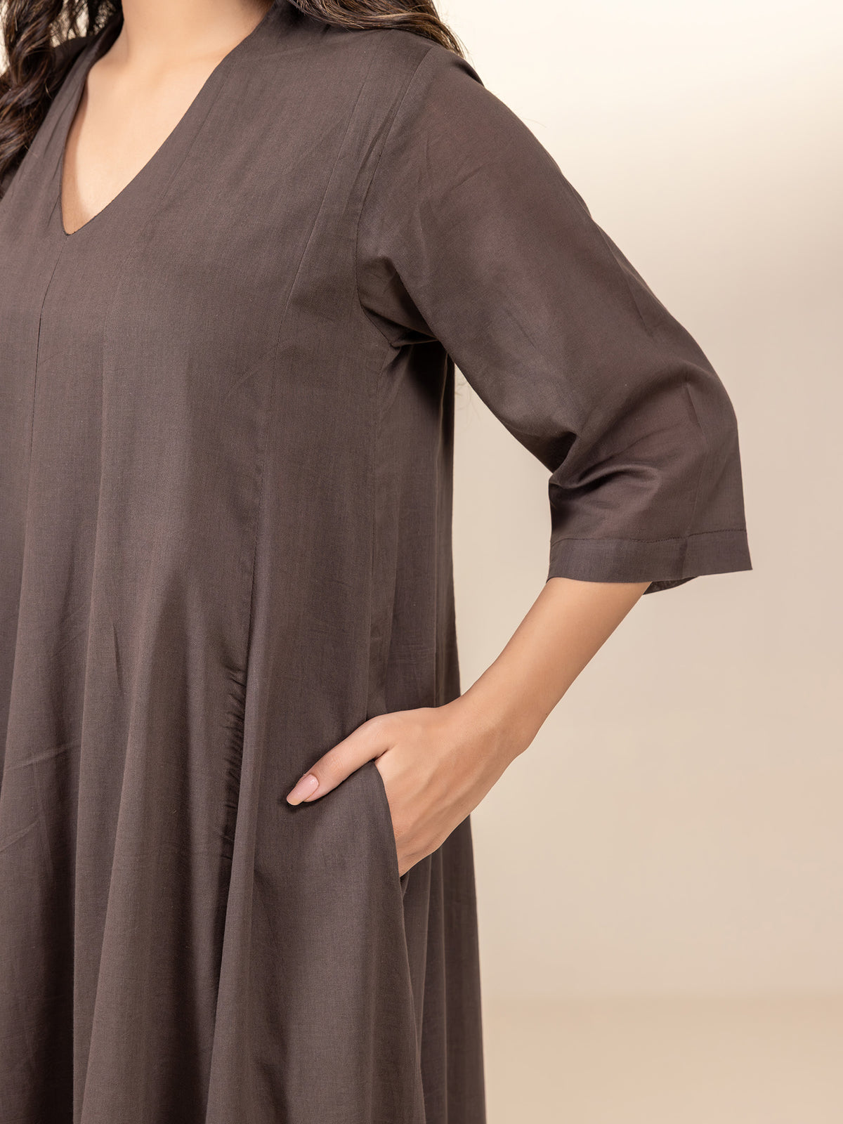 Dark Chocolate Voile Dress