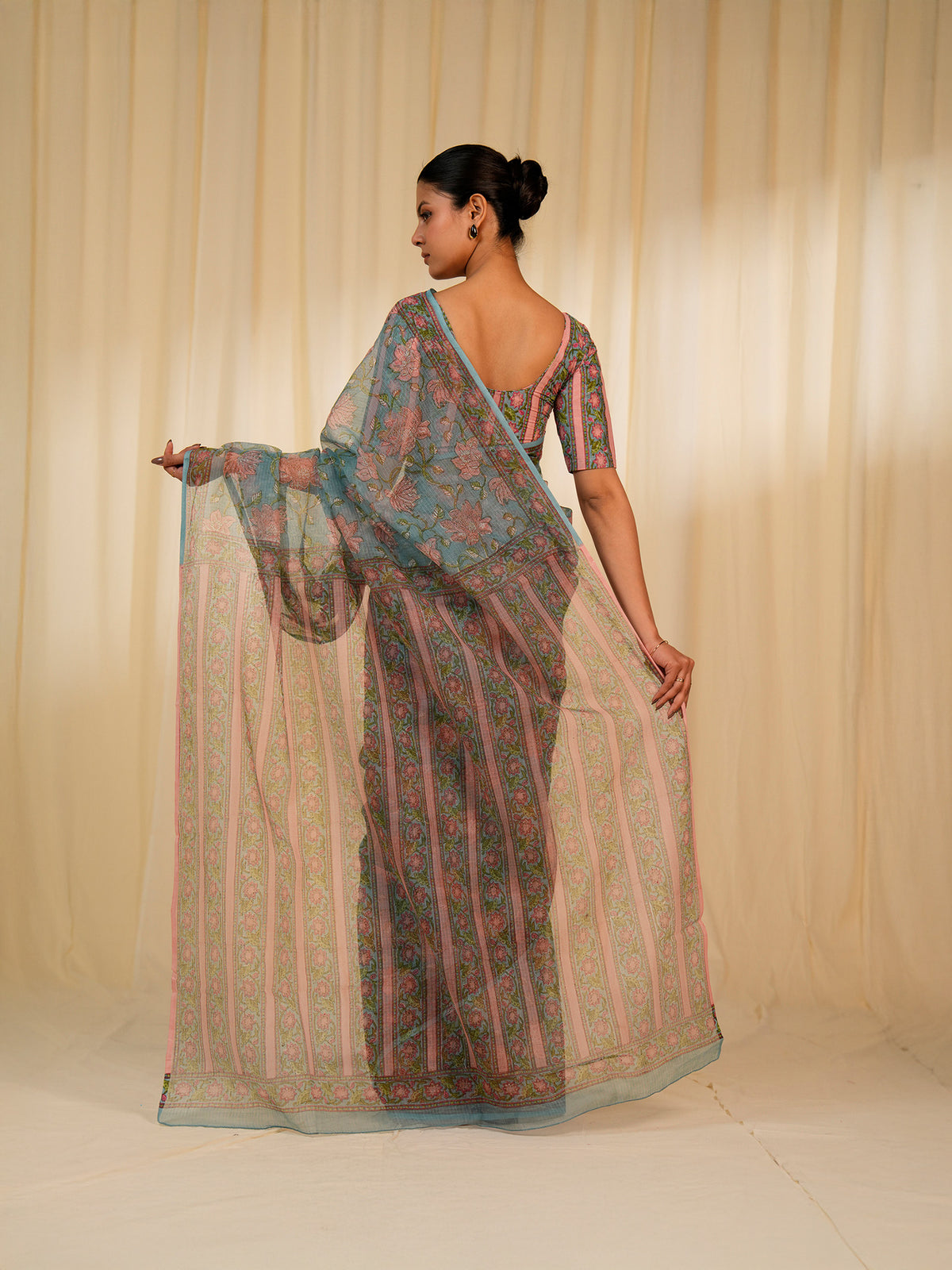 Foothills Flowers Kota Saree