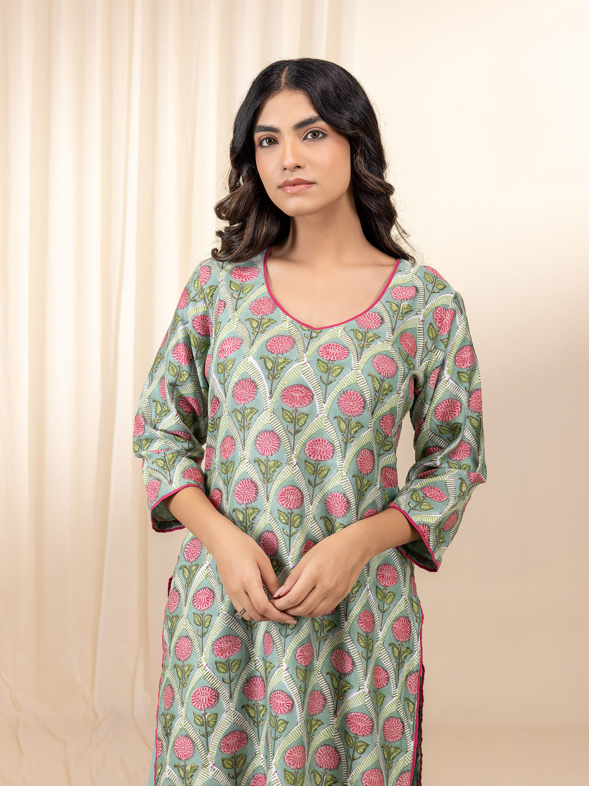 Fresco Chanderi Kurta