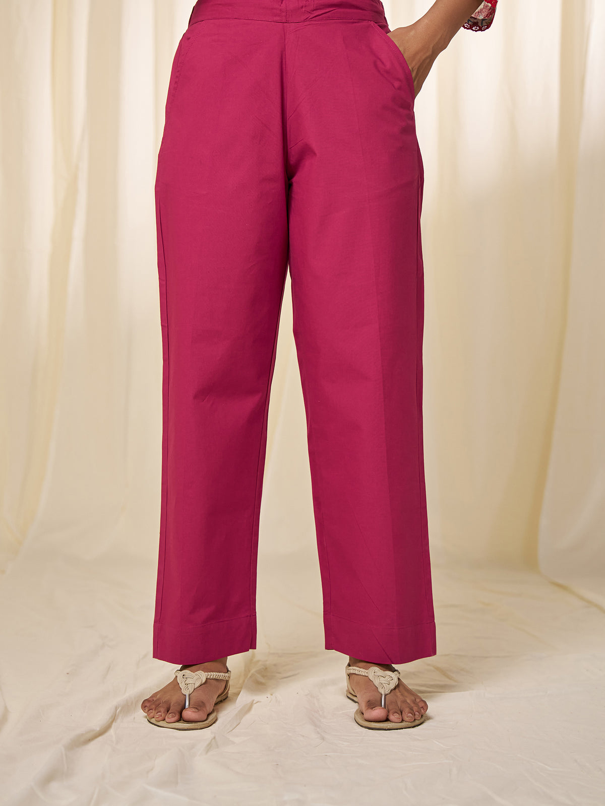 Gol Gulabi Cotton Straight Pants
